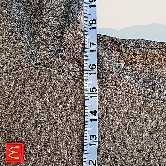 McDonald’s Gray Full Zip Uniform Jacket Work Coat Crew Employee Size XS - Picture 11 of 13